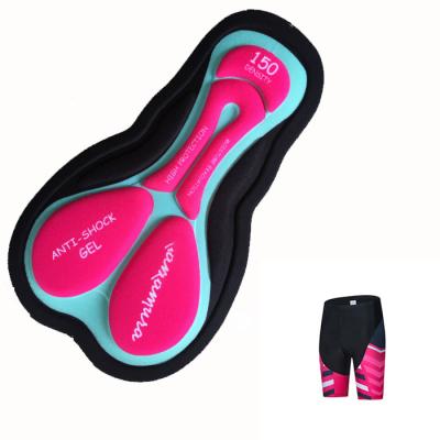 China Breathable High Density Sponge Interior Max Cool 5D Outdoor Silicone Printed Cycling Pads for sale