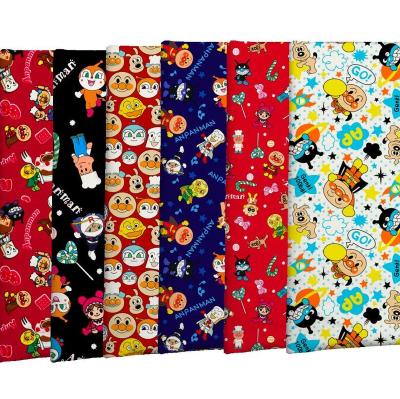 China Factory outlet anpanman printed custom digital cartoon design printing french terry organic knit fabric for garment for sale