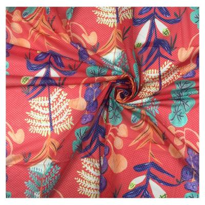 China Heat-insulating Factory Outlet Custom Digital Printing Stretch Mesh Style Fabric For Women Dresses for sale