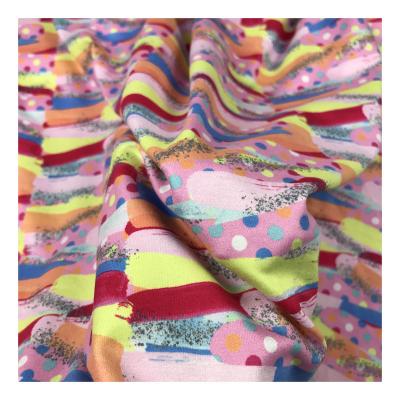 China Organic Factory Outlet Custom Digital Printing Double Brushed Polyester Fabric For Garment for sale