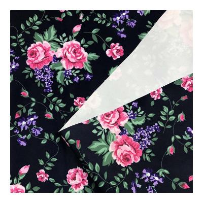 China Waterproof Factory Outlet 100% Polyester Flowers Design Waterproof PUL Custom Digital Printed Fabric For Diaper for sale