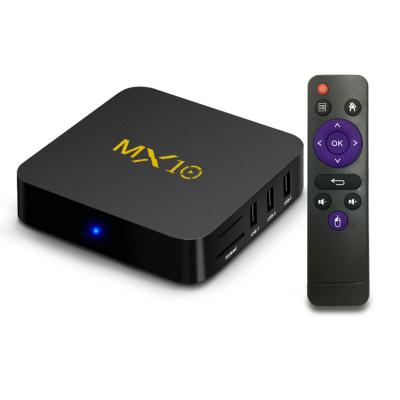 China Support App MX 10 Android TV Box 9.0 RK3328 Smart TV Various Airplay WiFi 2.4/5G LAN Media Player for sale