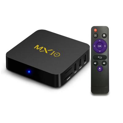 China High Speed ​​2022 HMDI Factory Price MX 10 Newest RK3328 TV Box Android 4gb/32gb 7.1 Set Top Box for sale