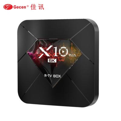 China High Quality And Cheapest 6K H6 X10 Support Allwinner Plus 2.4g Wifi Android 9.0 Set Top Box for sale