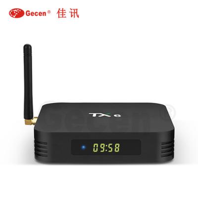 China OEM& ODM TX6 Smart TV BOX Android 9.0 Quad Core Dual WIFI 4K Neftflix Set Top Box ARM Cortex-A53 USB3.0 4G+64G 2.4G/5G for sale