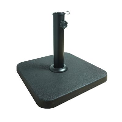 China Modern Square Umbrella Base Black Concrete Stand For Garden Sun Umbrella for sale