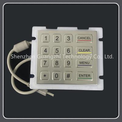 China 4 X 4 Layout Custom Usb Keyboard , Ip67 Class 16 Key Keypad Waterproof for sale