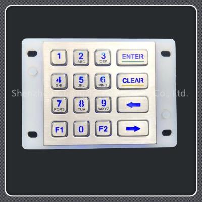 China PINPAD Ip67 Waterproof Grade Backlit Numeric Keypad For Self Service Car Washing Machine for sale