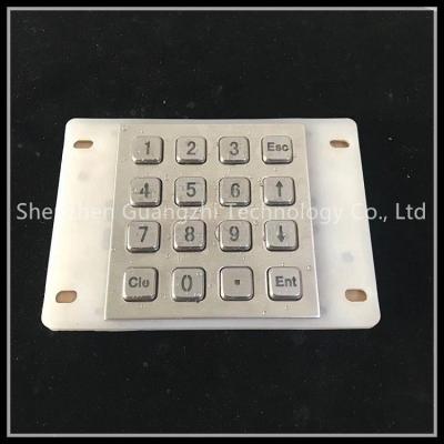 China Usb-Schnittstellen-wasserdichter Tastatur-Edelstahl-Digital-Knopf mit Hintergrundbeleuchtung zu verkaufen