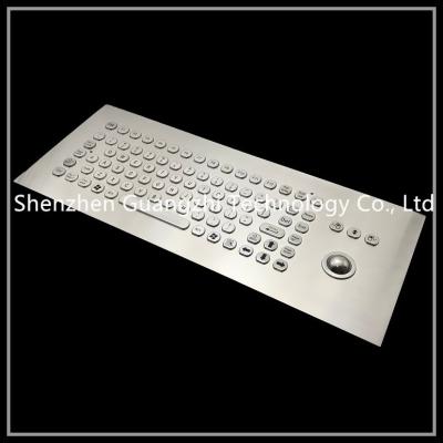 China Teclado industrial del metal con el nivel modificado para requisitos particulares Trackball de la prenda impermeable de la disposición IP65 en venta