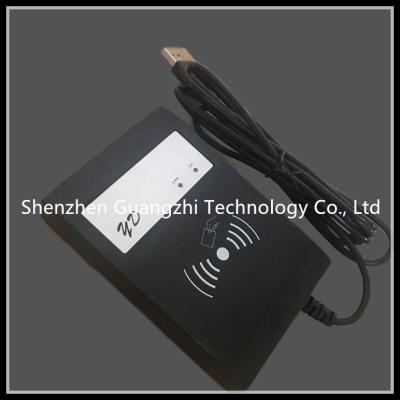 China Schwarze lange Strecke des Rfid-Kartenleser-13.56mhz, kontaktloser Kartenleser mit Summer zu verkaufen