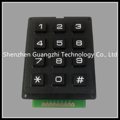 China 12 Schlüssel-ABS Plastikpin-Code-Tastatur 3 * 4 Kern-Luftfahrt-Verbindungsstück der Matrix-4 zu verkaufen