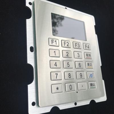 China Waterproof USB Numeric Keyboard Stainless Steel 20 Key For Oil Dispenser for sale