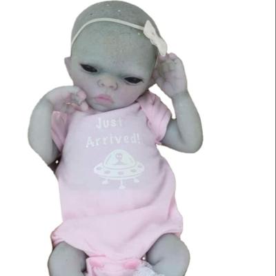 China NPK 14inch Soft Baby Reborn Alien Finished Imani Doll Premie Size High Quality 3D Paint Collectable Art Doll for sale