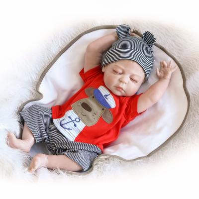 China Bath Reborn Toy Lifelike Newborn Baby Doll Cartoon Toy NPK 18Inches Full Body Silicone Baby Boy Doll for sale