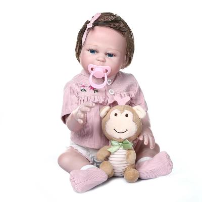 China Premie doll bebe doll toy NPK 48CM cartoon baby doll reborn soft size full body detailed silicone doll child friend for sale