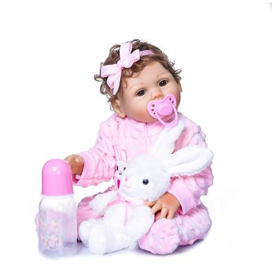 China NPK New Cute Reborn Soft Silicone Doll Christmas Soft Type Small Doll for sale