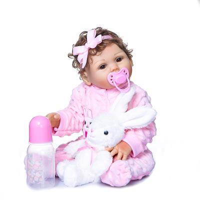 China NPK Good Quality 47cm Pink Color Soft Silicone Soft Hot Selling Cheap Reborn Baby - Doll for sale