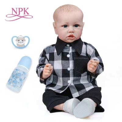 China Cartoon Toy NPK 55CM Reborn Baby - Popular Newborn Doll Saskia Doll Boy Full and Cloth Body for Kid Toys for sale