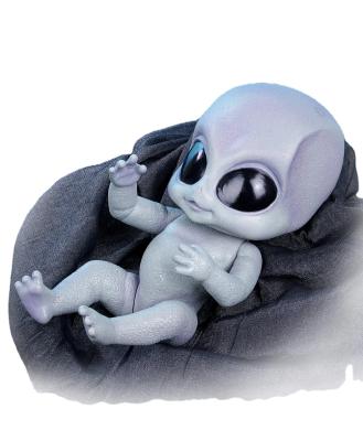 China Cartoon Toy NPK 14inch Realistic Reborn Alien Baby Doll Hand-Detailed Painting Vinyl Toy Collectible Baby for sale