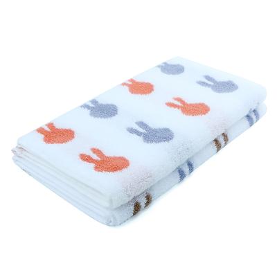 China Super Soft 100% Baby Cartoon Face Towel Set Kids Bath Towel Set Hypoallergenic Cute Animal Jacquard Cotton Zero Twist Towel for sale