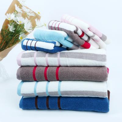 China Luxury Cotton Towel 20s Terry Woven For Run Gym Super Soft 100% Travel Shower Bath Towel Set Wholesale Viable for sale