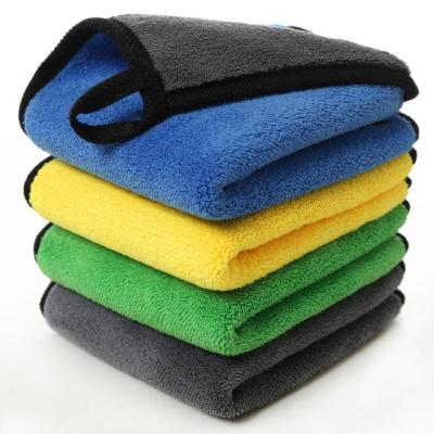 China Sustainable Microfiber Kitchen Car Wash Towel Car Drying Towel Cleaning Cloth 800gsm for sale