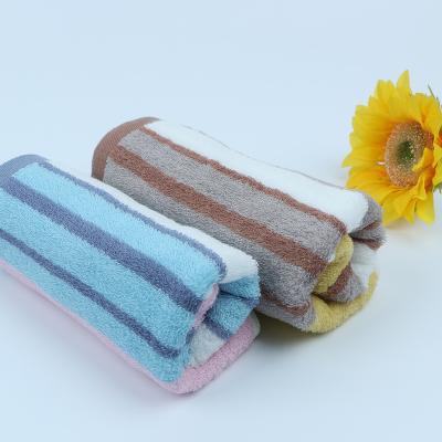 China Supplier Viable Wholesale 100% Combed Cotton Siro Siro Spinning Yarn Dyed Stripe Hand Towels Kids Bath Hand Towels for sale