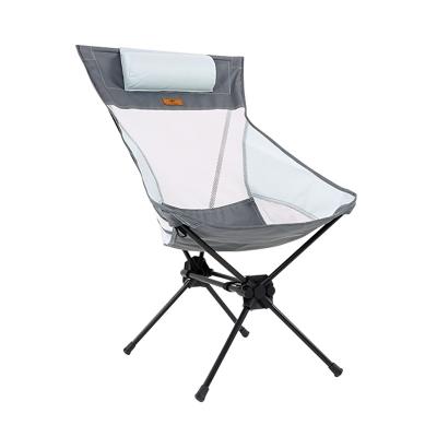 China Modern Unique Outdoor folding chair portable ultra-light camping moon chair with X bracket for sale