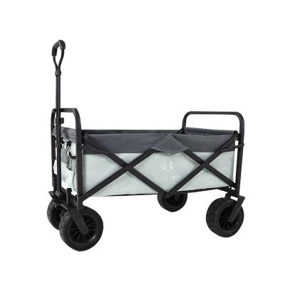 China Macaron Color Outdoor Trolley Custom Logo China Factory Collapsible Beach Wagon Trolley Outdoor Foldable Garden Picnic Trolley Wagon Camping Cart for sale