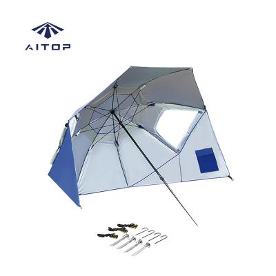 China Modern Aitop Canopy Umbrella for Beach and Sports Events Shelter for Sun and Rain Protection Sun and Rain Camping Umbrella for Beach for sale