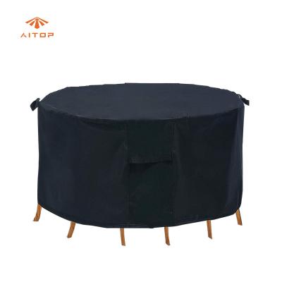 China Waterproof Aitop Black Outdoor Garden Rainproof Rectangular Patio Coffee Table Furniture Cover for sale