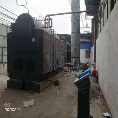 China Horizontal Steam Boiler DZH Wood Steam Boiler Wood Coal Steam Boiler Zhongde Filling Wood Firing Industrial Steam Boiler for sale