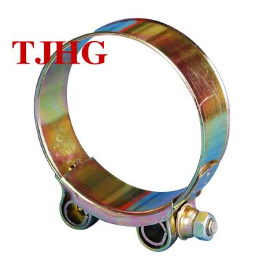 China Pipe Flange China Supplier New High Strength Yellow Color Cavity Heavy Duty Pipe Clamp for sale