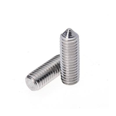 China Pan Head Hexagon Socket Set Screws with Cone Point in SS304 SS316 Stainless Steel for sale