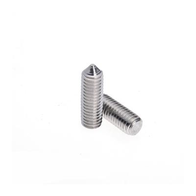 China OEM Stainless Steel DIN914 Hexagon Socket Cone Point Allen Grub Set Screw for sale