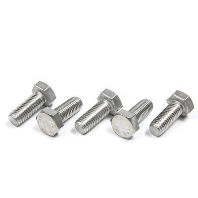 China High Strength Stainless Steel Hex Bolt Screw DIN Standard Plain Finish Ready to Ship for sale