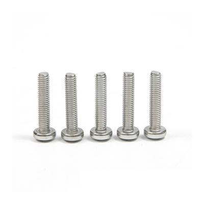 China Custom M2 M3 Metric Phillips Pan Head Machine Screws with A-Level Strength Grade for sale