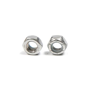 China Customized Electric Appliance Fastener Stainless Steel Hex Nut with Nylon Insert for sale