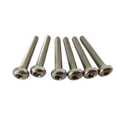 China Full Thread Type Stainless Steel Tamper Proof Button Head Security Screws with Pin for sale