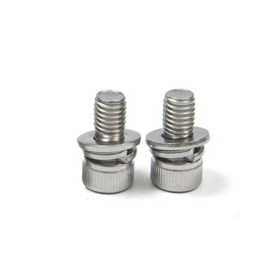 China Plain Finish All Size M5 M6 M8 M12 Stainless Steel SUS 304 Hexagon Socket Head Cap Sems Screw for sale