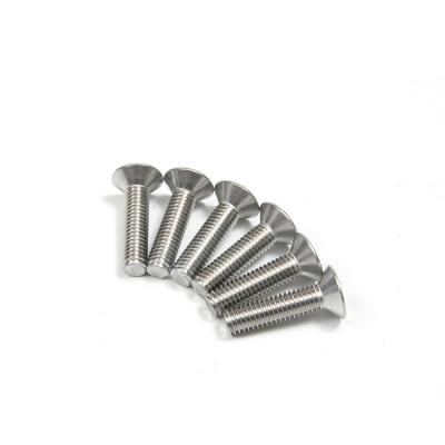 China 304 Stainless Steel Flat Triangular Teeth Countersink Countersunk Head Cross Machine Screw for sale