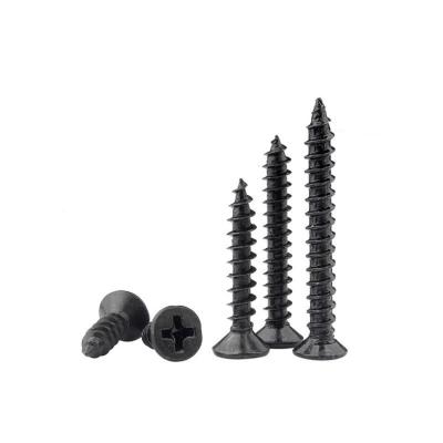 China ISO Building Flat Gypsum Screw with Countersunk Head and Black Dry Wall Screw for sale