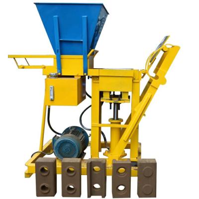 China Buliding construction diesel engine interlocking brick making machine manual clay brick making machine for sale