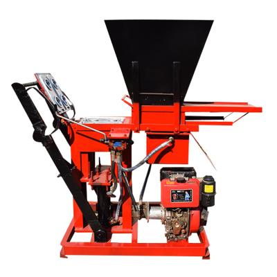 China Building material shops HBY2-15 hydraulic clay brick machine lego brick machine soil brick block machine low price for sale