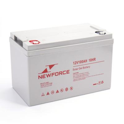 China Portable Home Appliance Storage Battery 12V 100Ah Deep Cycle Battery 12V 100Ah Maintenance Free Battery for sale