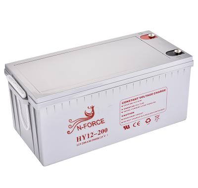 China Solar home appliances 12V 200/150/120/100/65/38/24AH high capacity recharge deep cycle gel battery for UPS system for sale