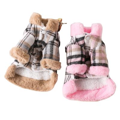 China Stocked Cheap High Quality Dog Clothes Vest Teddy Small Dog Puppy Bichon Pomeranian Cat Clothes Thickened Winter Clothes for sale