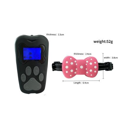 China Waterproof Remote Control Filling Prevention Long Sonic Bark Stopper New Outdoor Shock Remote Control Dog Barking Collar for sale