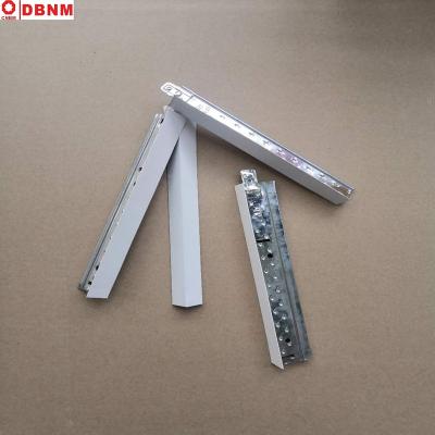 China White/Color/Apartment Hotel/Wood-Grain 32-24-3600-0.30 mm Groove Galvanized Suspension T Grid Ceiling T Bar Stainless Steel Steel Frame for sale